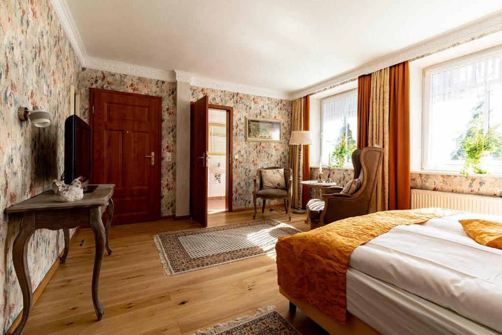 Postel nebo postele na pokoji v ubytování Landhaus Wremer Deel