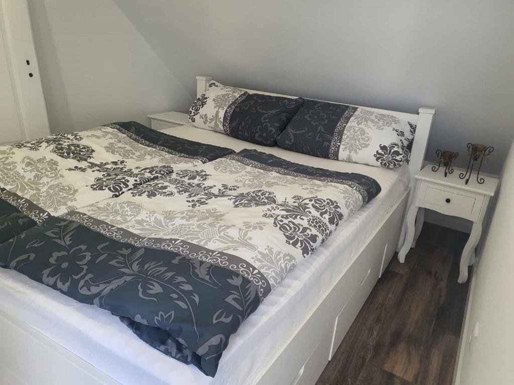 Postel nebo postele na pokoji v ubytování Blick Punkt