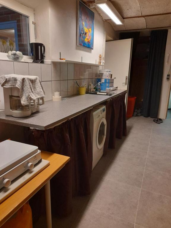 Kuchyň nebo kuchyňský kout v ubytování KLAUSIEVEJ B&B