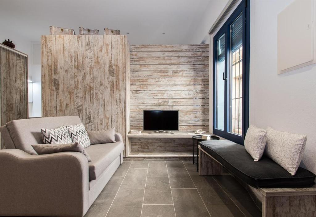 Posezení v ubytování Petit Loft