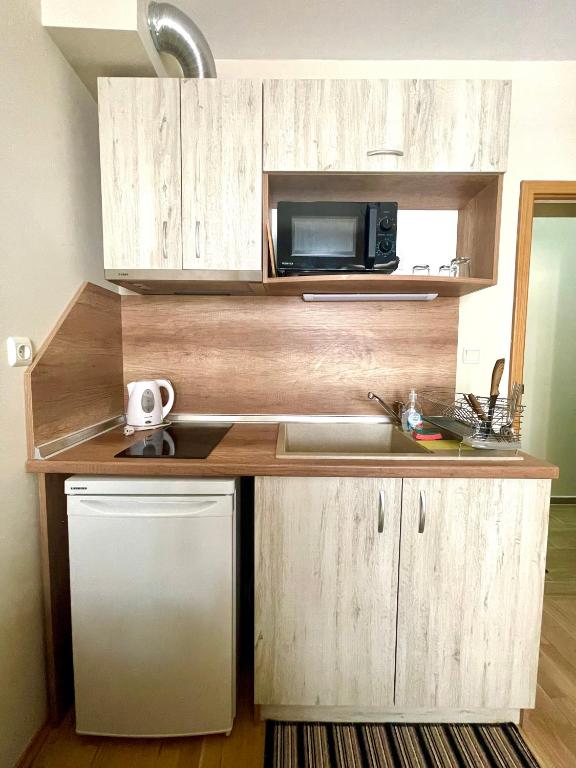 Kuchyň nebo kuchyňský kout v ubytování Sunny
