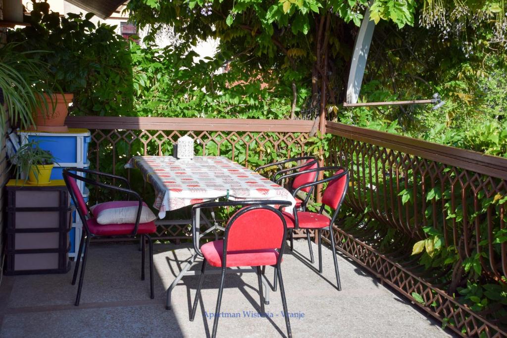 Zahrada ubytování Apartman Wisteria