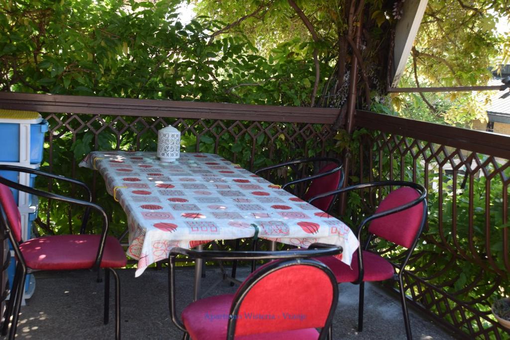 Zahrada ubytování Apartman Wisteria