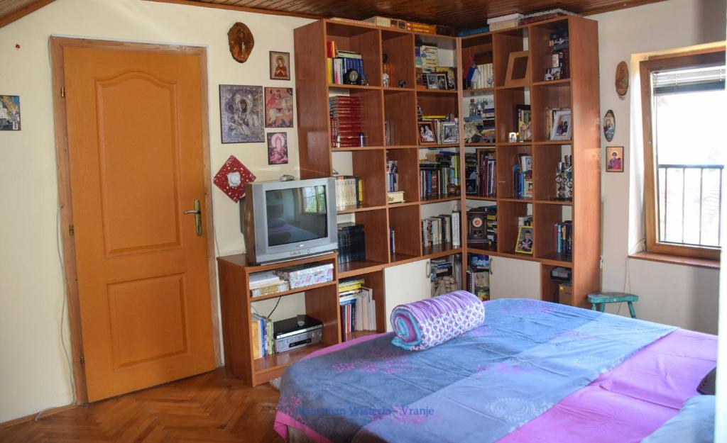 Knihovna v apartmánu