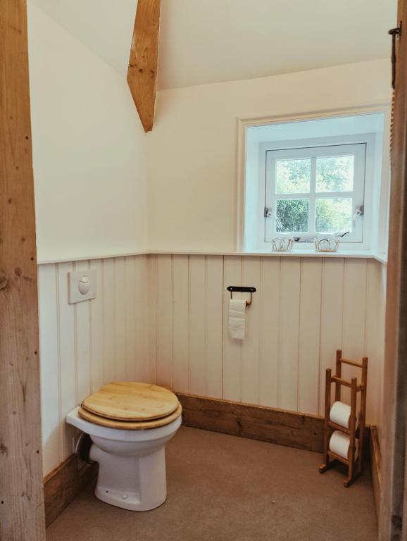 Koupelna v ubytování B&B Wijdzicht