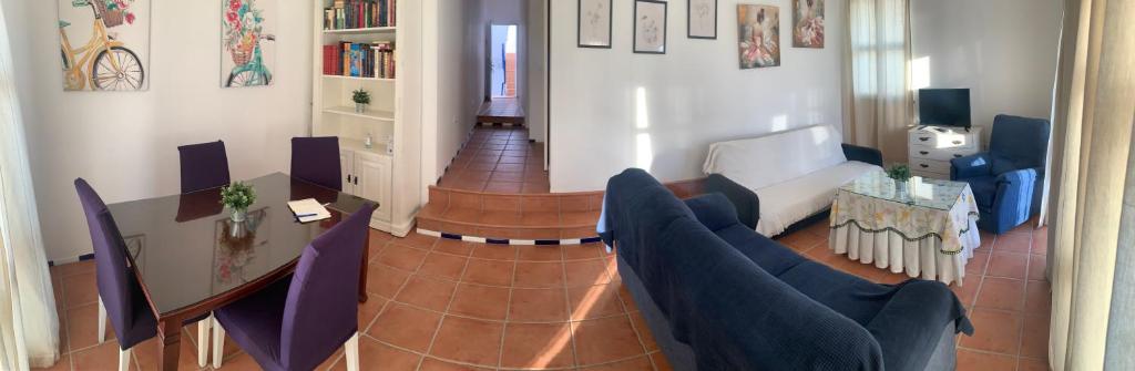 Χώρος καθιστικού στο Casa Carmen