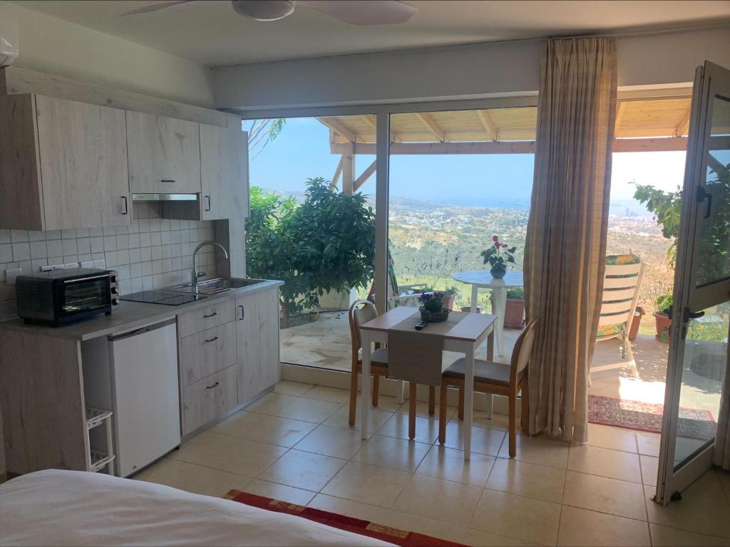 Breath-taking studio on hill top with pool