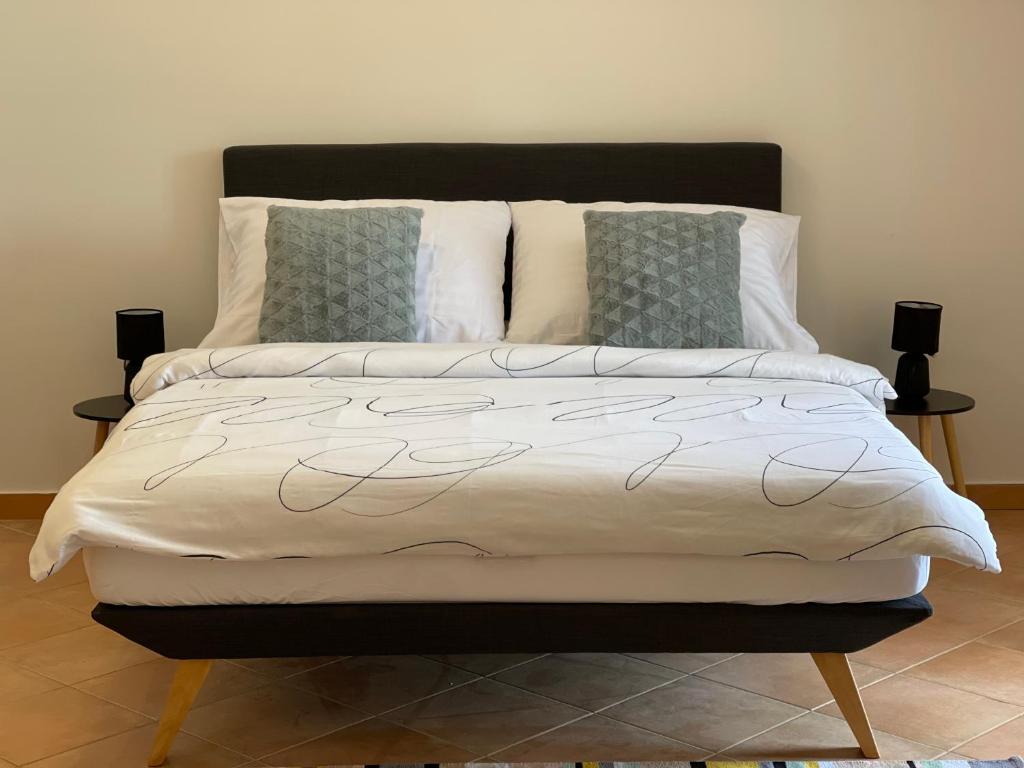 Postel nebo postele na pokoji v ubytování Beach house Evita