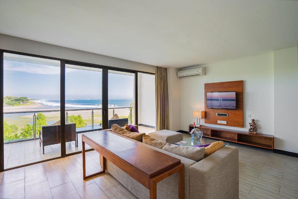 TV a/nebo společenská místnost v ubytování Lv8 Resort Hotel