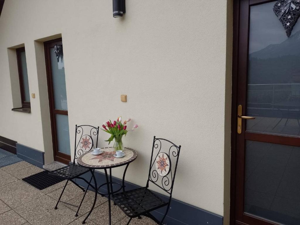 Balkón alebo terasa v ubytovaní Apartmány Vista