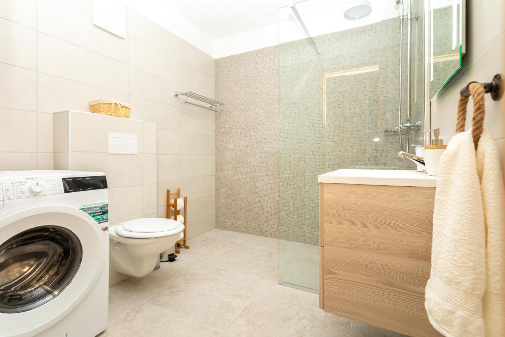 Koupelna v ubytování Holiday house PAVOVCI