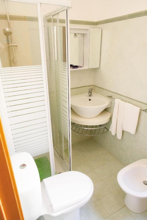 Koupelna v ubytování B&B Principe Augusta