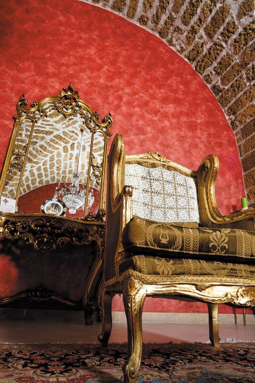 Posezení v ubytování B&B Principe Augusta