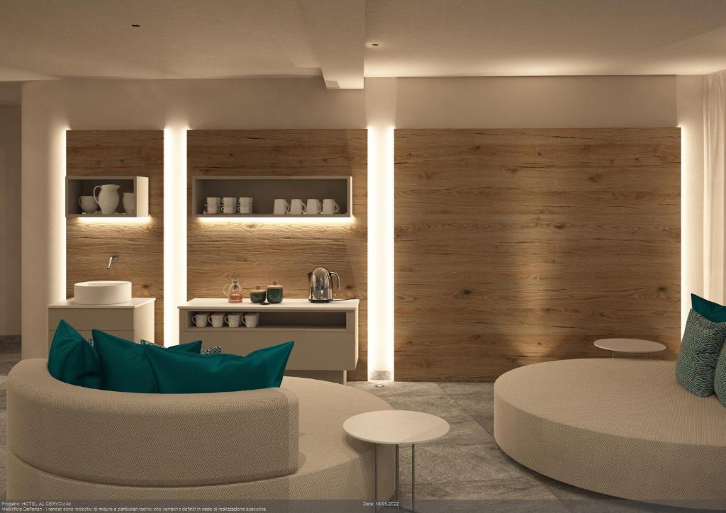 Posezení v ubytování Hotel Al Cervo
