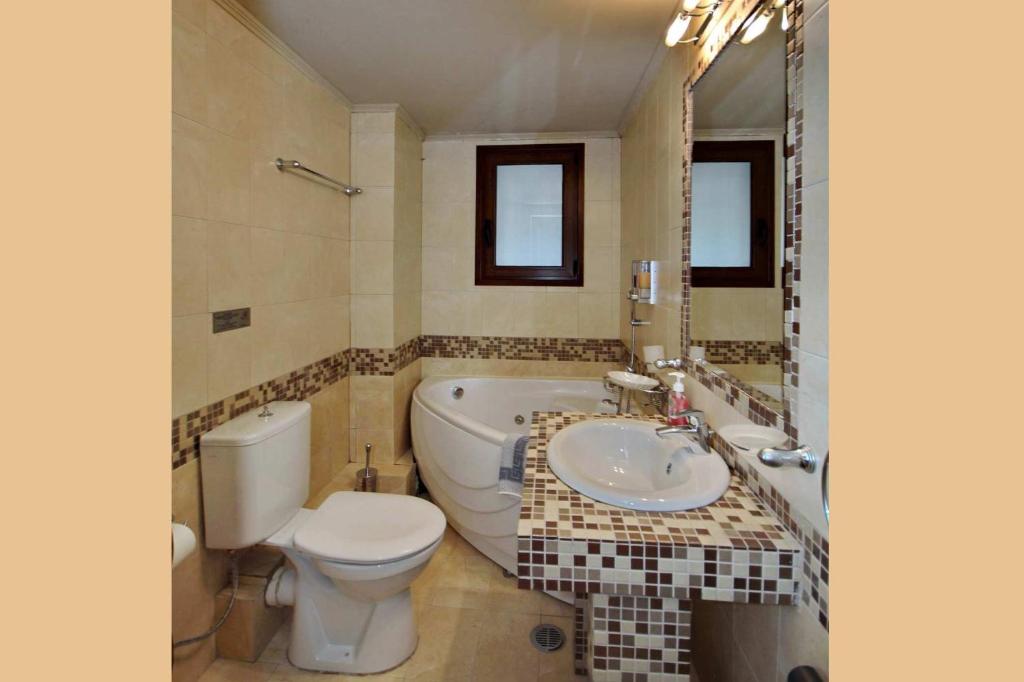 Koupelna v ubytování Guesthouse Stemnitsa