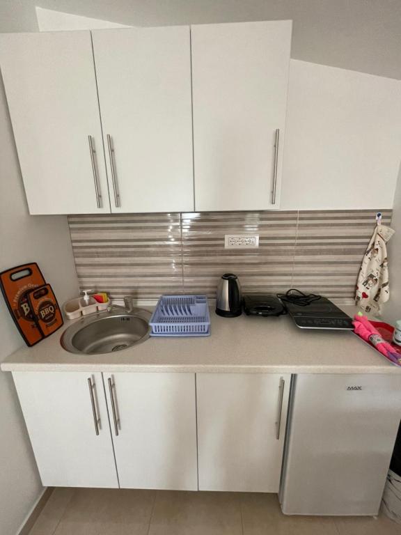 Kuchyň nebo kuchyňský kout v ubytování MIT-Apartments