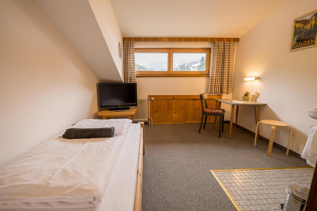 TV a/nebo společenská místnost v ubytování Sonnberg Lodge