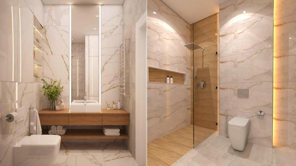 ein Bad mit einem WC, einem Waschbecken und einer Dusche in der Unterkunft Apartmany Arber in Železná Ruda