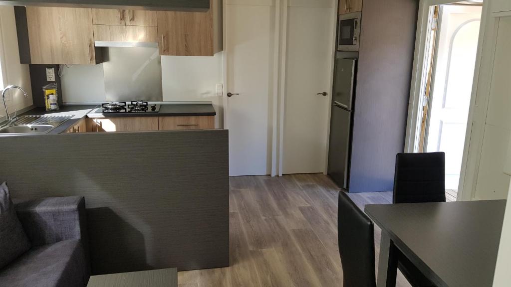 Kuchyň nebo kuchyňský kout v ubytování Camping Vall de Ribes