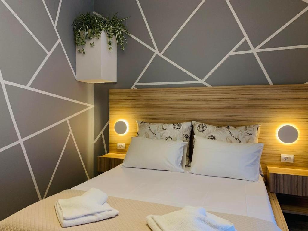 Postel nebo postele na pokoji v ubytování Asya Sea View Apartment