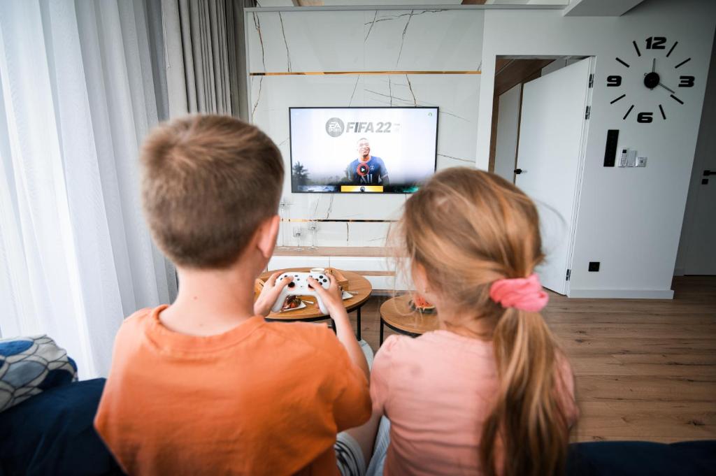 Telewizja i/lub zestaw kina domowego w obiekcie Boutique 62 by Housine
