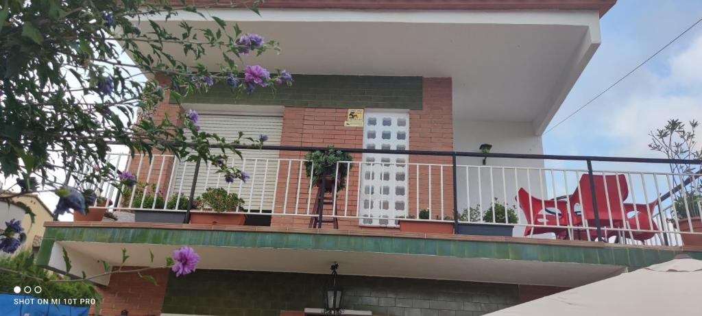 Balkón alebo terasa v ubytovaní Rooms Pineda
