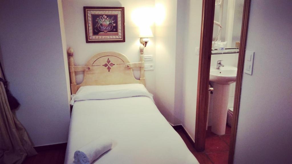 Postel nebo postele na pokoji v ubytování Hotel Fonte de San Roque
