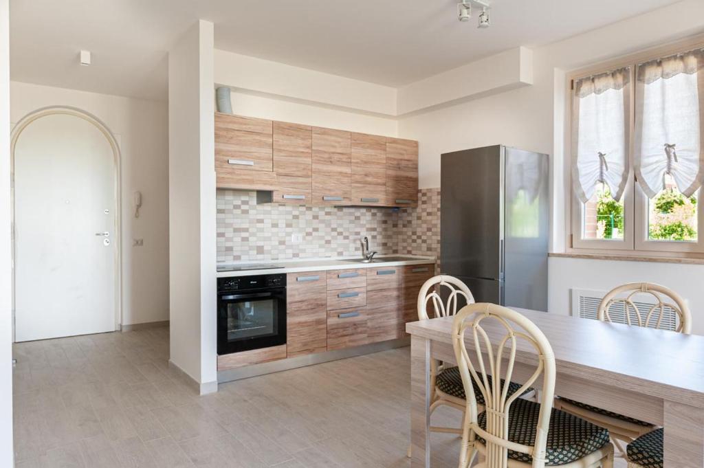 A kitchen or kitchenette at Sul Calar del Sole al Conero
