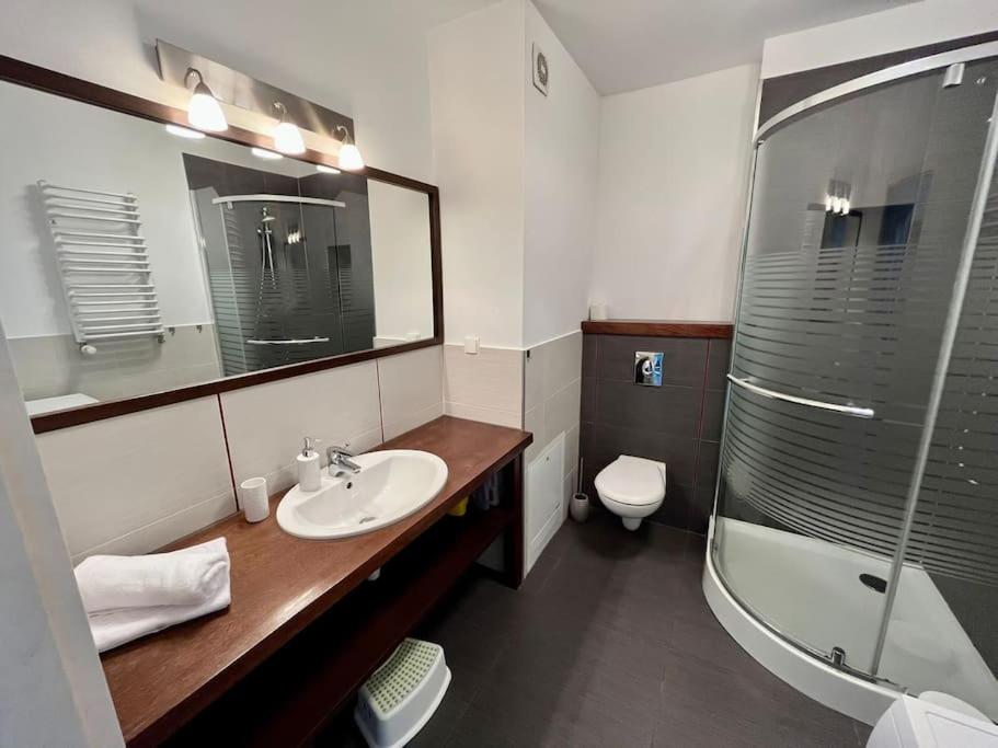 Kúpeľňa v ubytovaní Apartament Hemingwaya