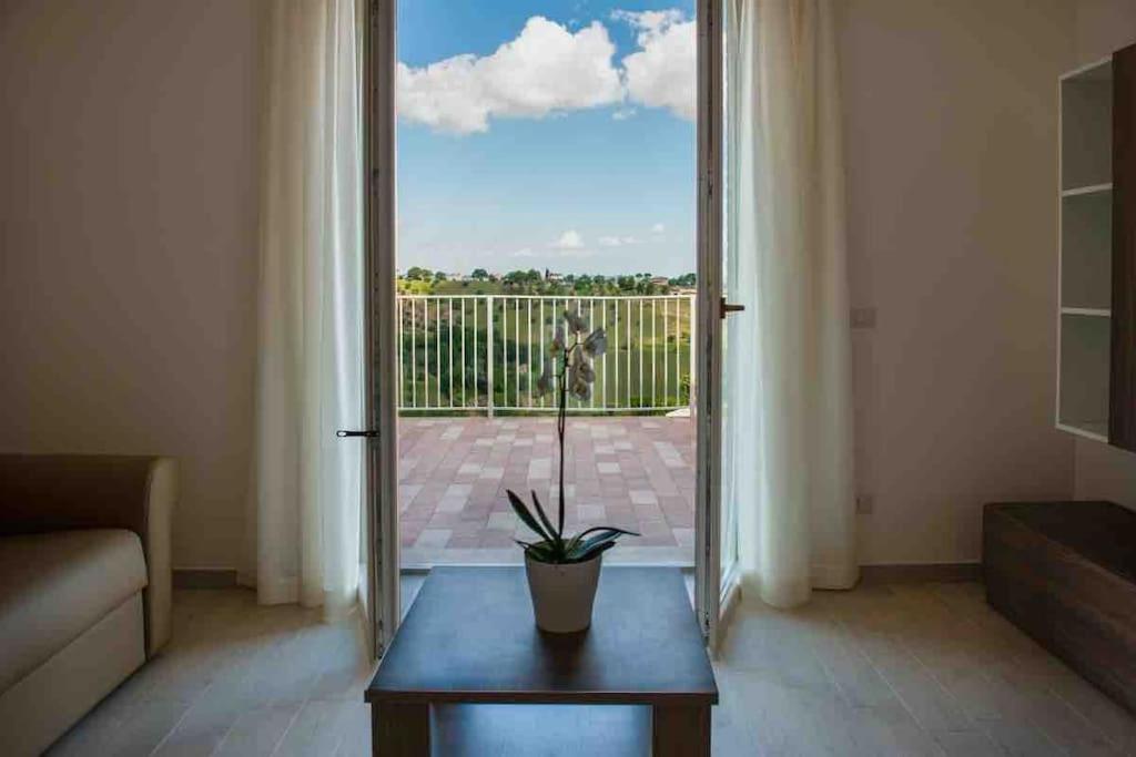 A balcony or terrace at Sul Calar del Sole al Conero