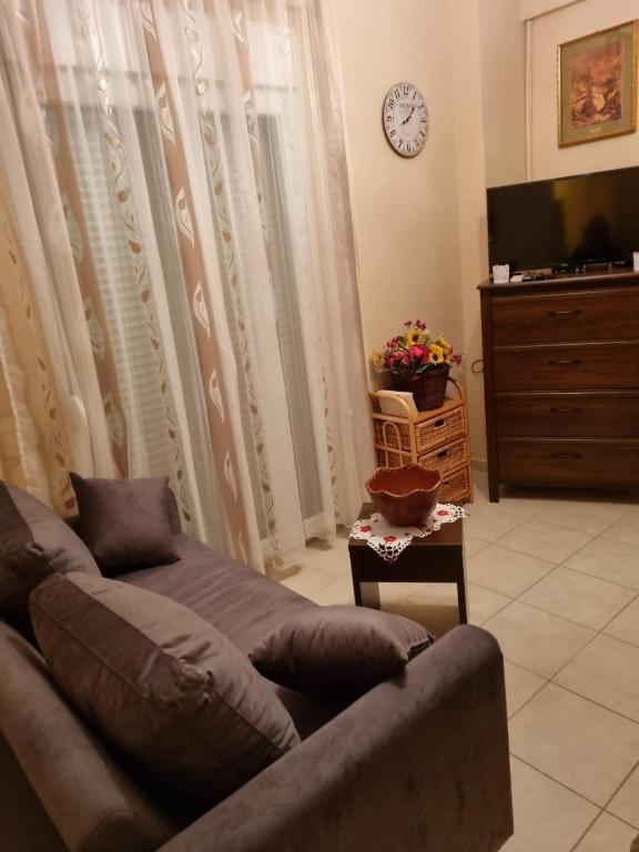 TV a/nebo společenská místnost v ubytování Grcka-Reni Greece Beach