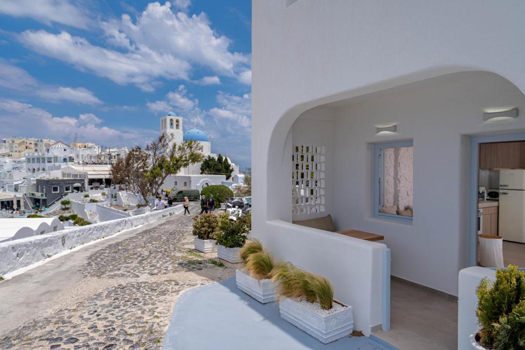 Balkon lub taras w obiekcie Airth Santorini Suites