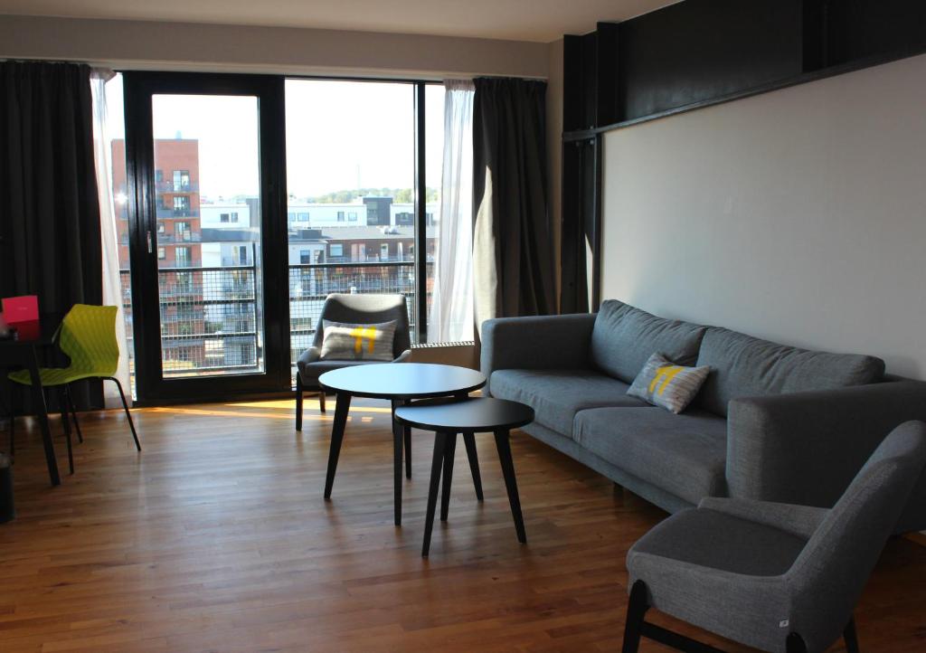 Posezení v ubytování Quality Hotel 11 & Eriksbergshallen