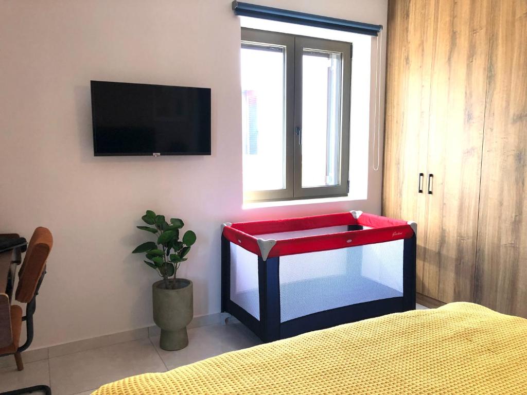Posteľ alebo postele v izbe v ubytovaní Anastasia & Maria Luxury Residence