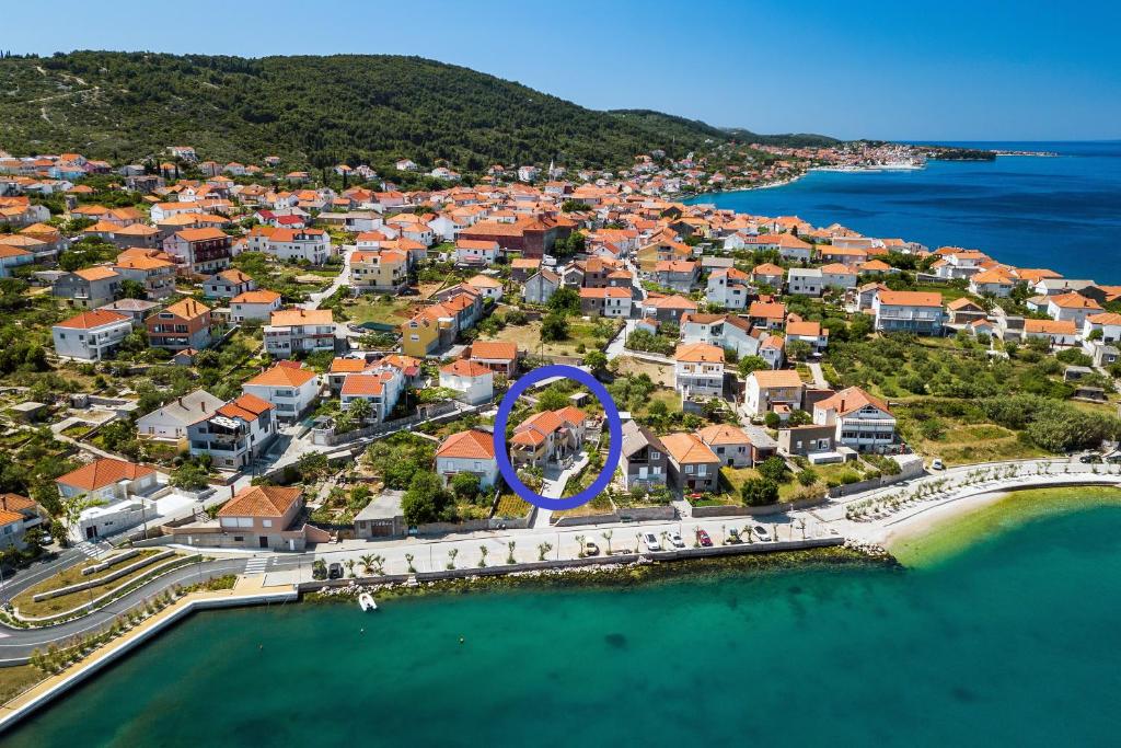 A bird's-eye view of Stone house on the Batalaža Beach - Kali