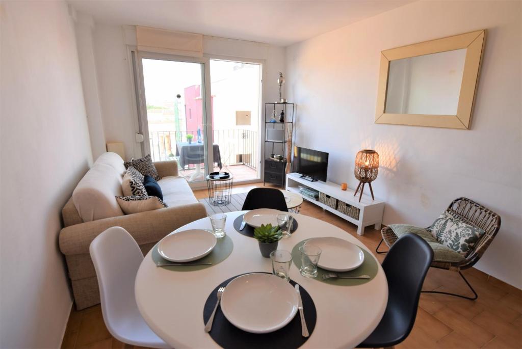 TV a/nebo společenská místnost v ubytování 394-Duplex moderno cerca playa y en pleno centro