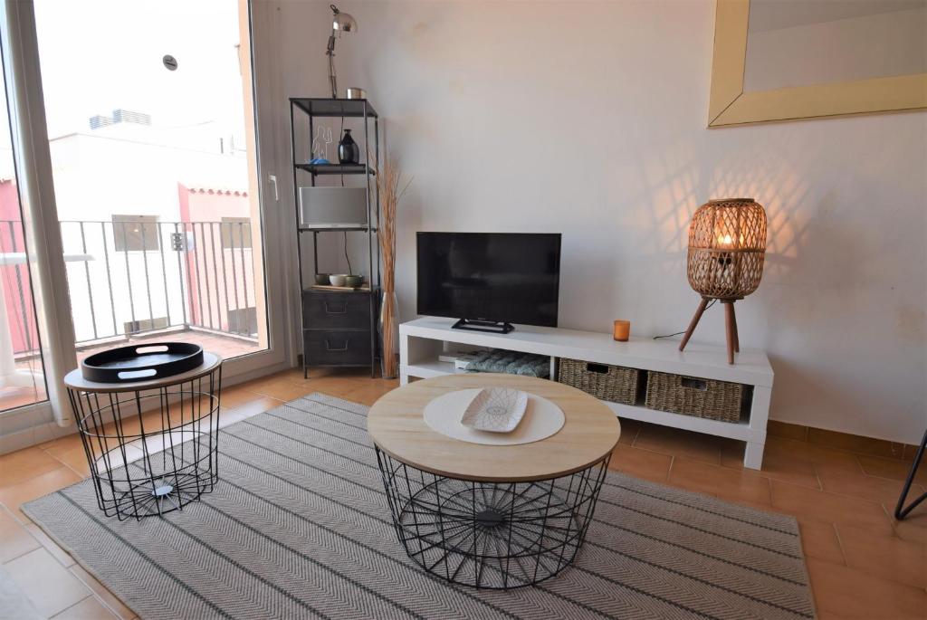 TV a/nebo společenská místnost v ubytování 394-Duplex moderno cerca playa y en pleno centro