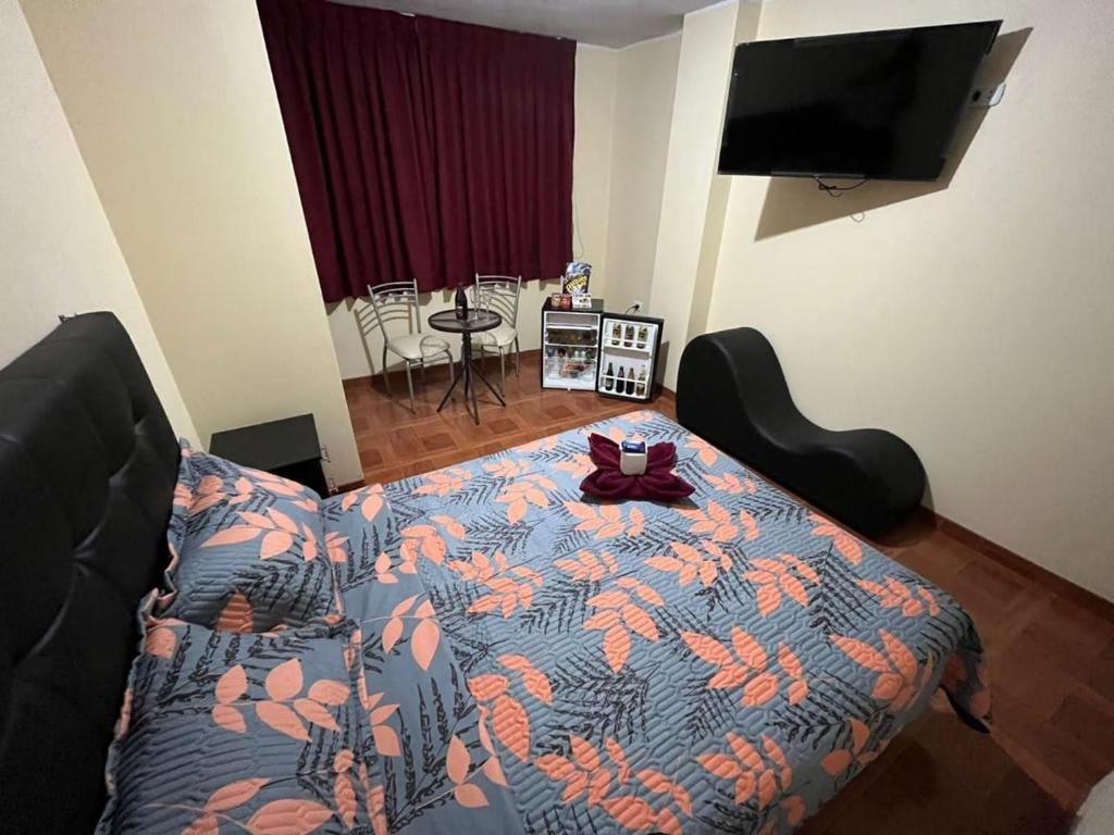 Posezení v ubytování Hostal Kmr