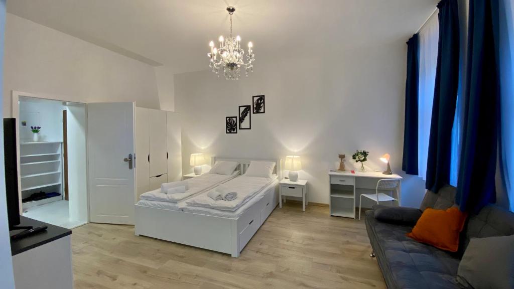 Postel nebo postele na pokoji v ubytování Top class apartments in Carlsbad