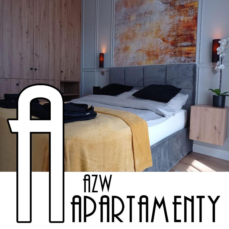 Posteľ alebo postele v izbe v ubytovaní Apartament Amber - AZW Gdańsk