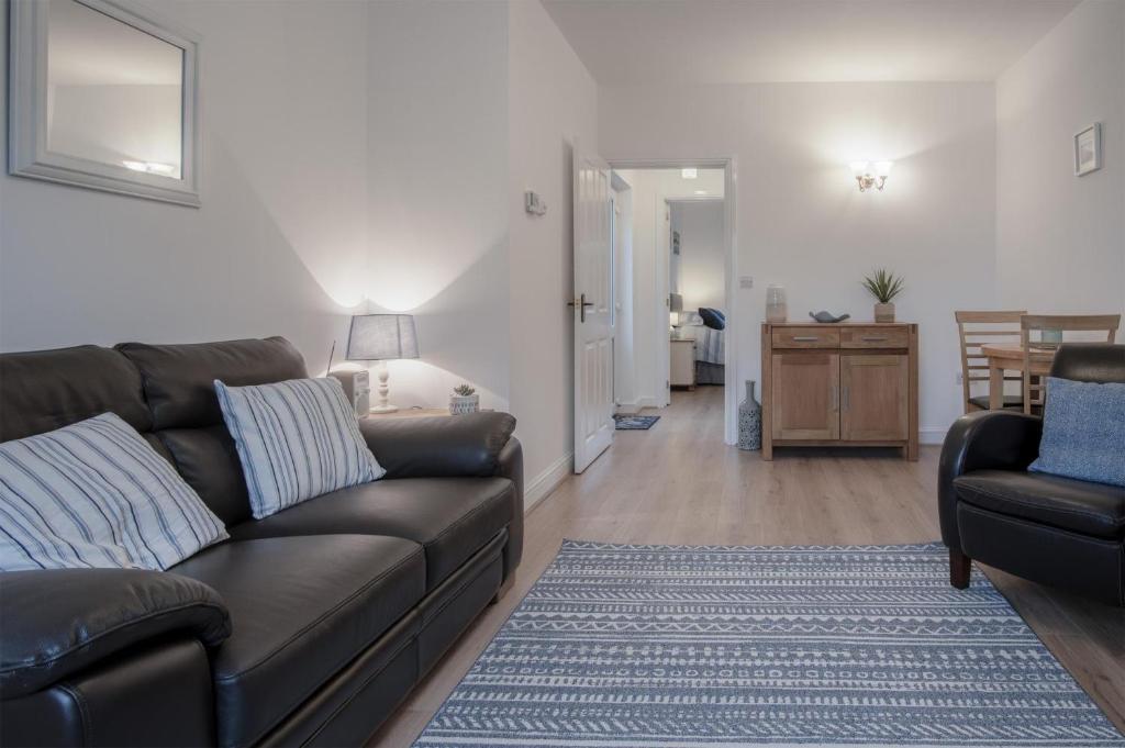 Posezení v ubytování Shorelands - 1 Bedroom Apartment - Manorbier