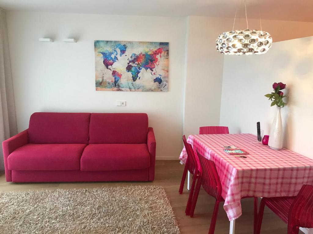 Posezení v ubytování Casa Sciliar centro paese PINK