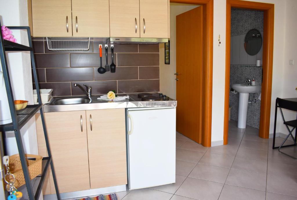 Kuchyň nebo kuchyňský kout v ubytování Villa Margarita