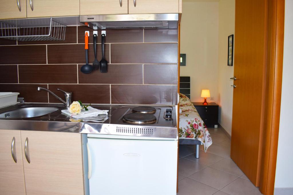 Kuchyň nebo kuchyňský kout v ubytování Villa Margarita