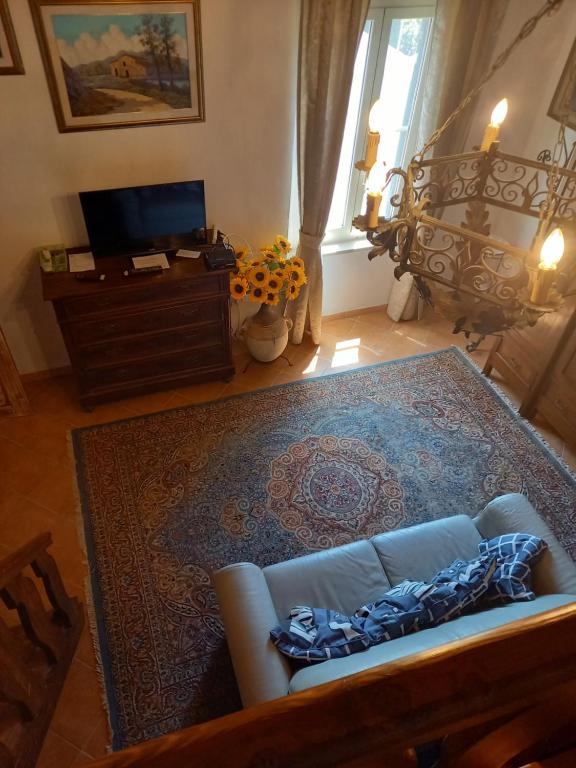 Posteľ alebo postele v izbe v ubytovaní Appartamento stile toscano in Fauglia