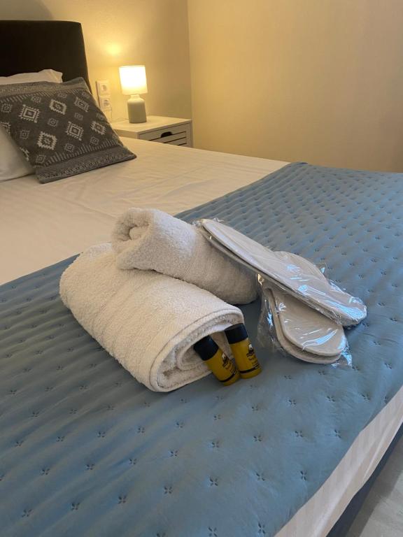 Posteľ alebo postele v izbe v ubytovaní Libera Private Rooms