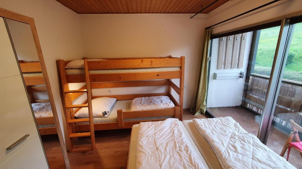 Postel nebo postele na pokoji v ubytování Apartmán Tauplitz