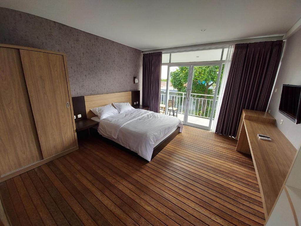 Letto o letti in una camera di Lushy Hostel Canggu