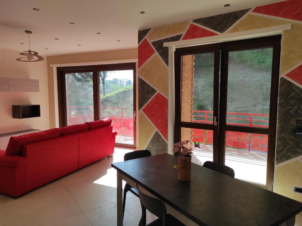 Posedenie v ubytovaní Oasi del Monferrato - appartamento rosso