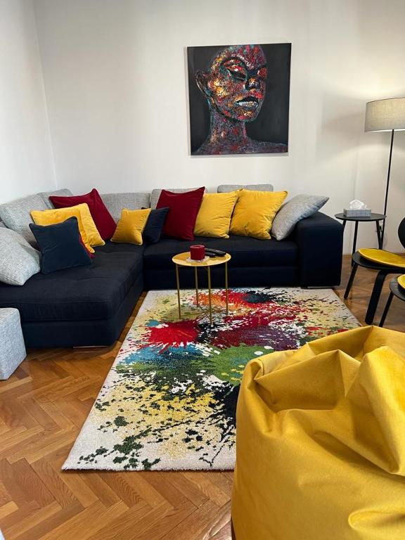 Posezení v ubytování Luxury Suite Ora